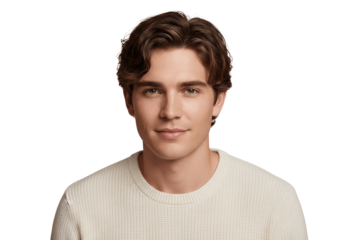 Man with healthy hair